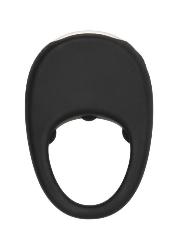 Couples`s Enhancers Silicone Rechargeable Pleasure Ring - Black