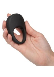 Couples`s Enhancers Silicone Rechargeable Pleasure Ring - Black