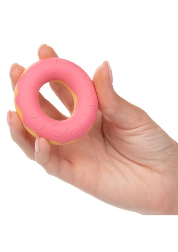 Naughty Bits Dickin` Donuts Silicone Donut Cock Ring - Pink