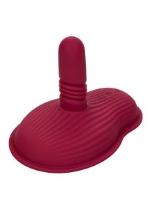 Dual Rider Rechargeable Silicone Thrust and Grind Vibrator with Remote Control - Red