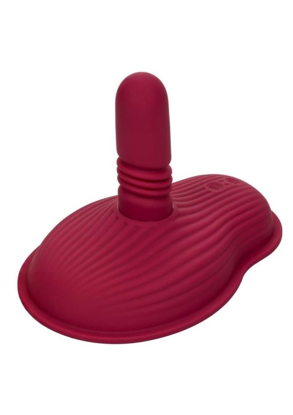 Dual Rider Rechargeable Silicone Thrust and Grind Vibrator with Remote Control - Red