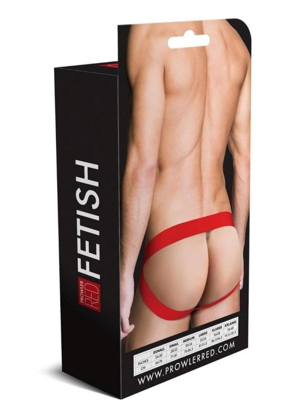 Prowler RED Ass-Less Jock - Small - Red/Black