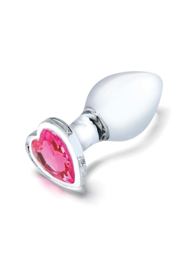 Glas Heart Jewel Glass Anal Training Set (3 Piece) - Clear