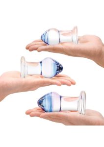 Glas Amethyst Rain Anal Training Kit (3 Piece) - Clear
