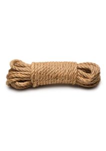 Master Series Tied Up Jute Bondage Rope 25ft - Tan