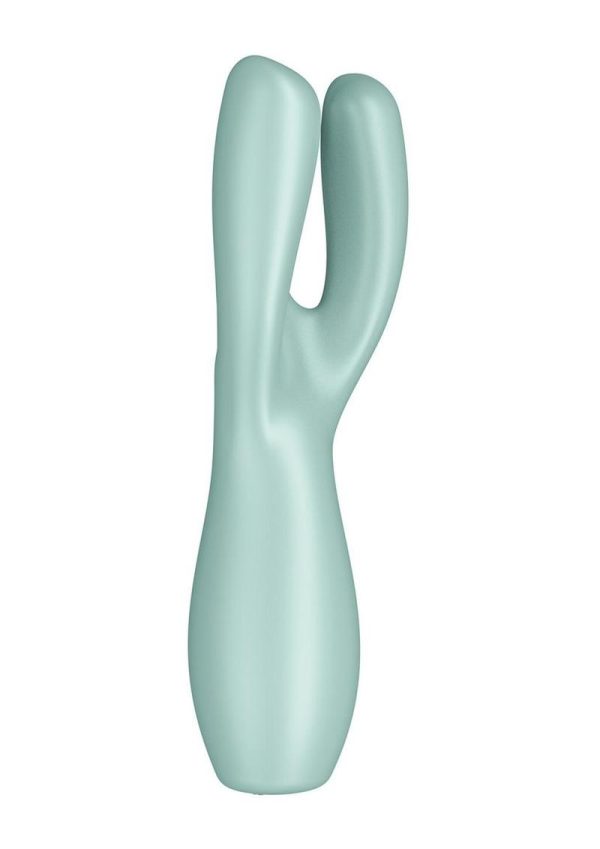 Satisfyer Threesome 3 Rechargeable Silicone Stimulator - Mint