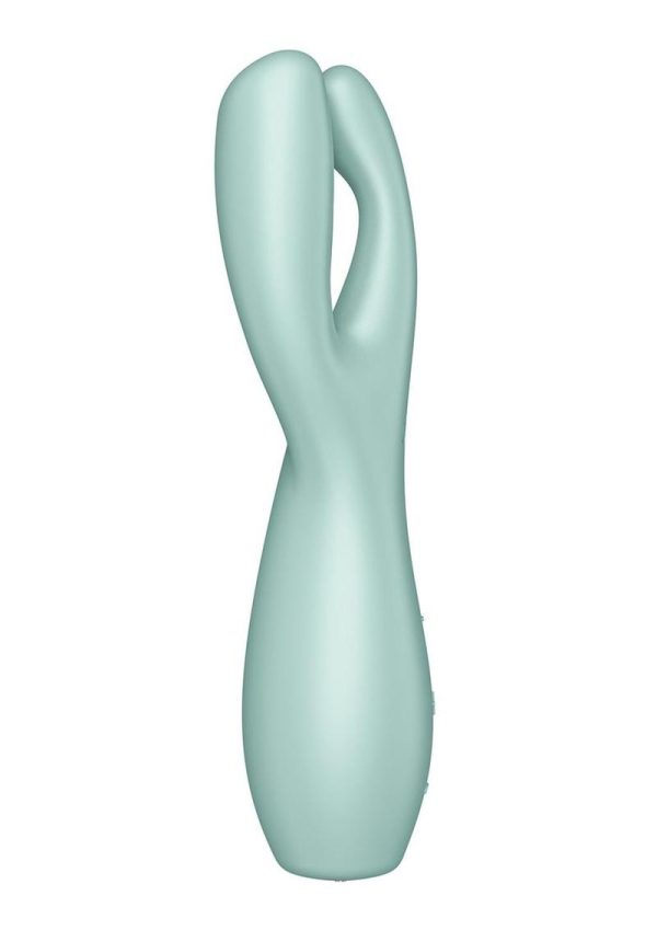 Satisfyer Threesome 3 Rechargeable Silicone Stimulator - Mint