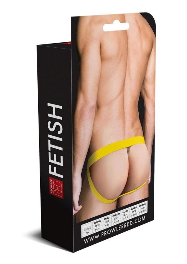 Prowler RED Ass-Less Jock - Small - Yellow