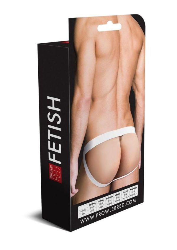 Prowler RED Ass-Less Cock Ring - Small - White