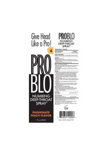 ProBlo Numbing Deep-Throat Spray 1oz - Peach