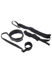 Sex and Mischief Brat Thigh and Wrist Cuffs - Black
