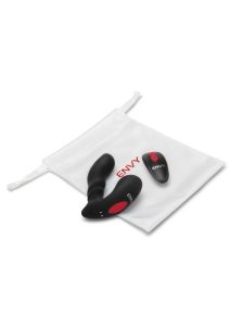 Envy Toys Sidetrack Rechargeable Silicone Contoured P-Spot Vibrator with Remote Control - Black
