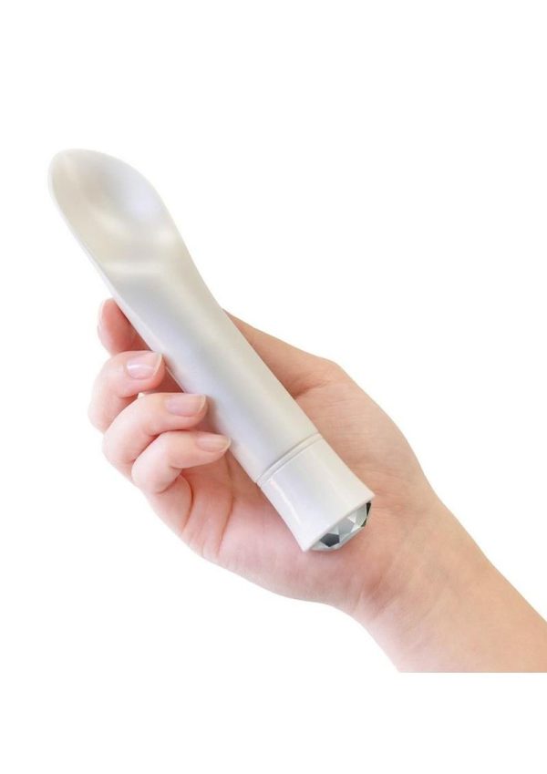 Oh My Gem Bold Rechargeable Silicone Vibrator - Diamond White