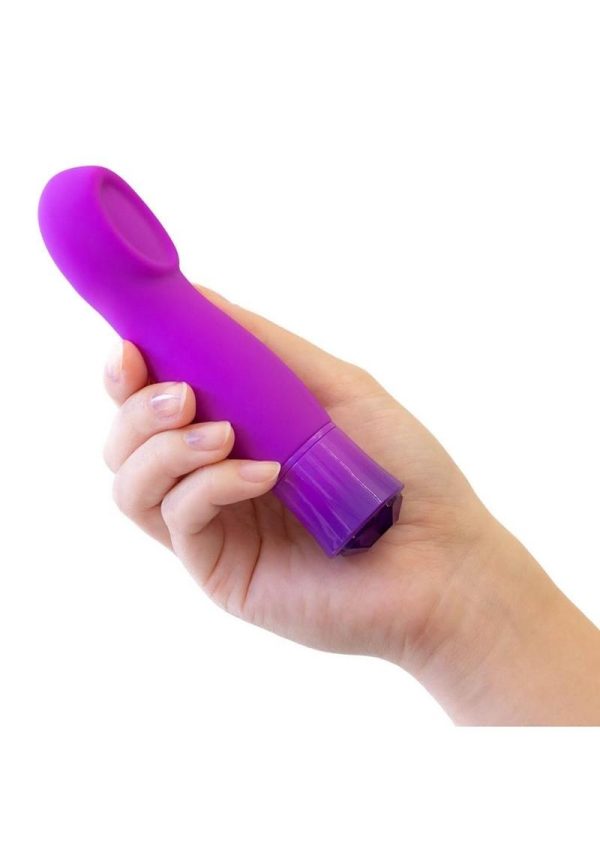 Oh My Gem Charm Rechargeable Silicone Vibrator - Amethyst Purple