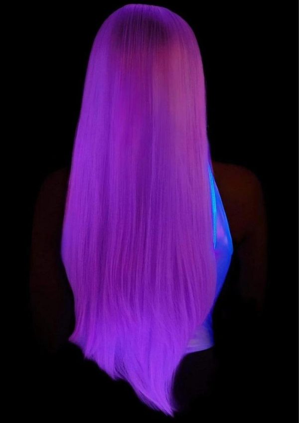 Leg Avenue Long Straight 33 Center Part Wig - OS - Lavender