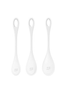 Satisfyer Yoni Power 1 Silicone Weighted Ben Wa Balls Set - White