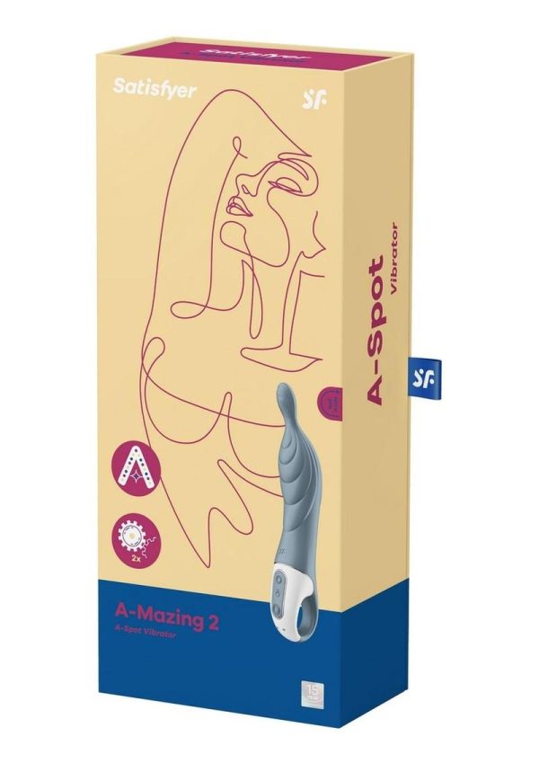 Satisfyer A-Mazing 2 Silicone Vibrator - Grey