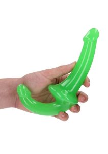 RealRock Strapless Strap-On Glow in the Dark Dildo 6in - Green
