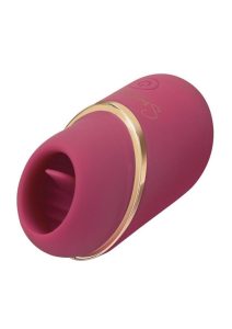 Bodywand Socialite Liv Mini Tongue Rechargeable Silicone Pocket Licker Vibrator- Pink