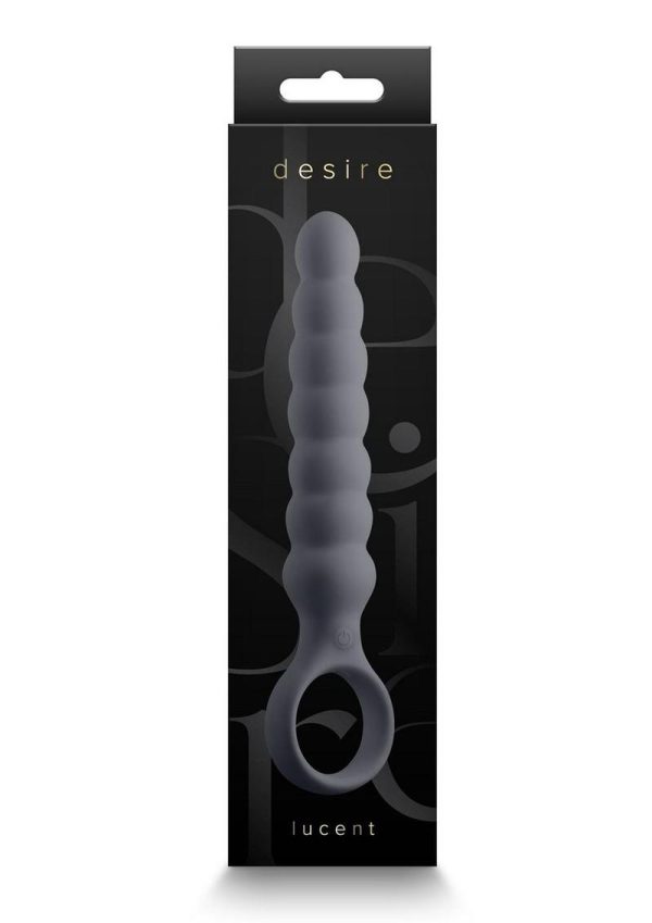 Desire Lucent Rechargeable Silicone Flexible Anal Beads - Black