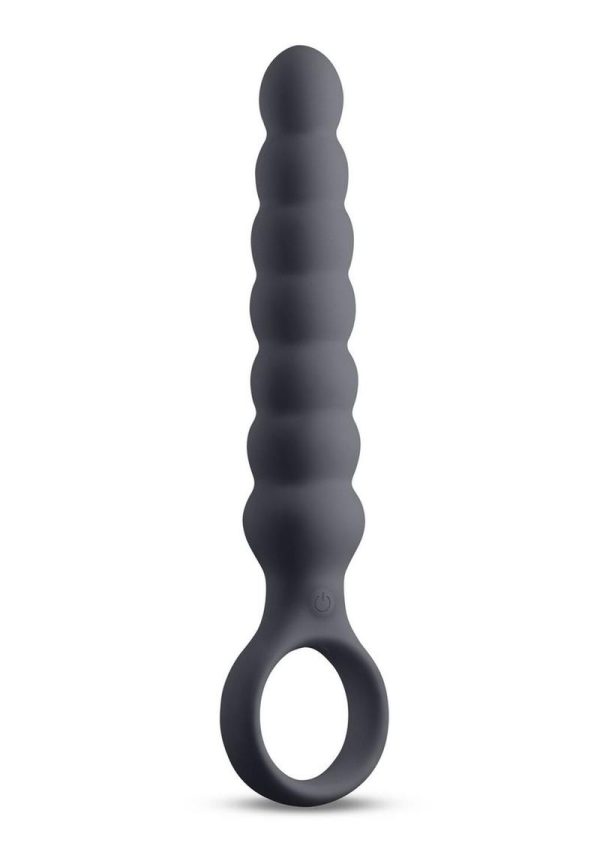 Desire Lucent Rechargeable Silicone Flexible Anal Beads - Black