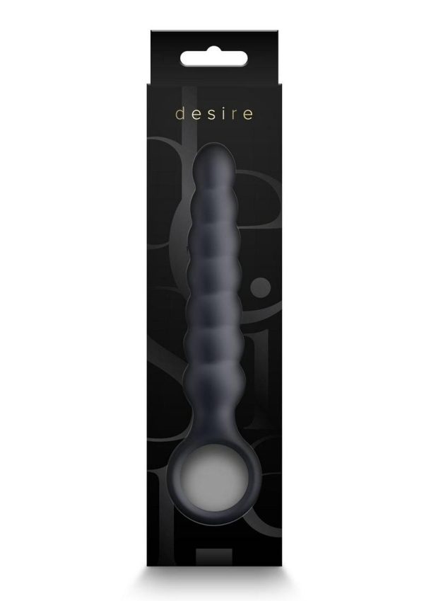 Desire Lucent Rechargeable Silicone Flexible Anal Beads - Black