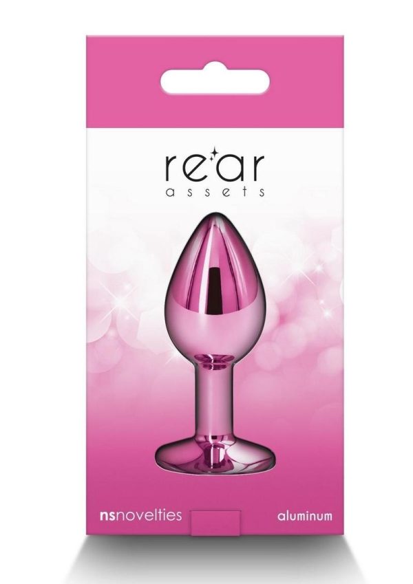 Rear Assets Aluminum Anal Plug - Small - Pink