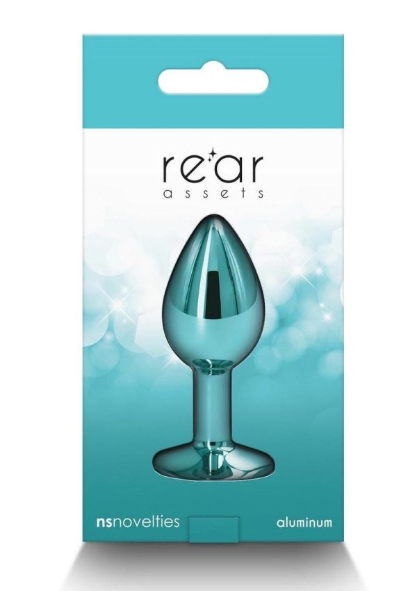 Rear Assets Aluminum Anal Plug - Small - Teal
