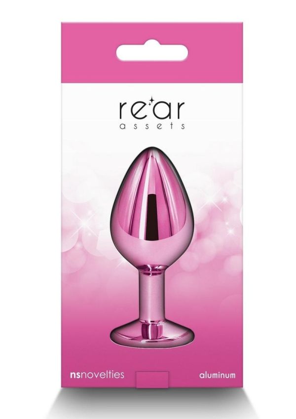 Rear Assets Aluminum Anal Plug - Medium - Pink