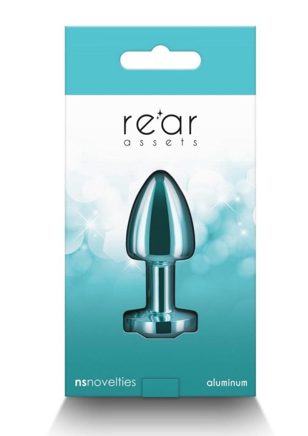 Rear Assets Aluminum Anal Plug - Petite - Teal