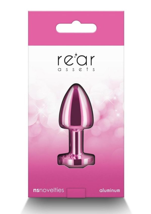 Rear Assets Aluminum Anal Plug - Petite - Pink