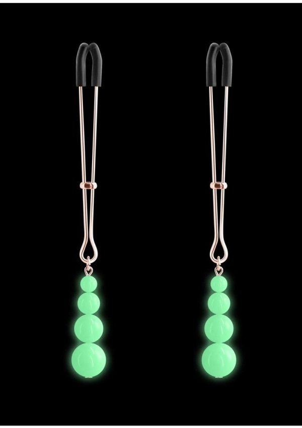 Bound Nipple Clamps G2 Iron Glow in the Dark - Rose Gold