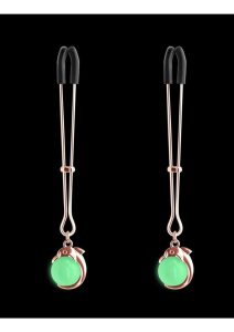 Bound Nipple Clamps G1 Iron Glow in the Dark - Rose Gold
