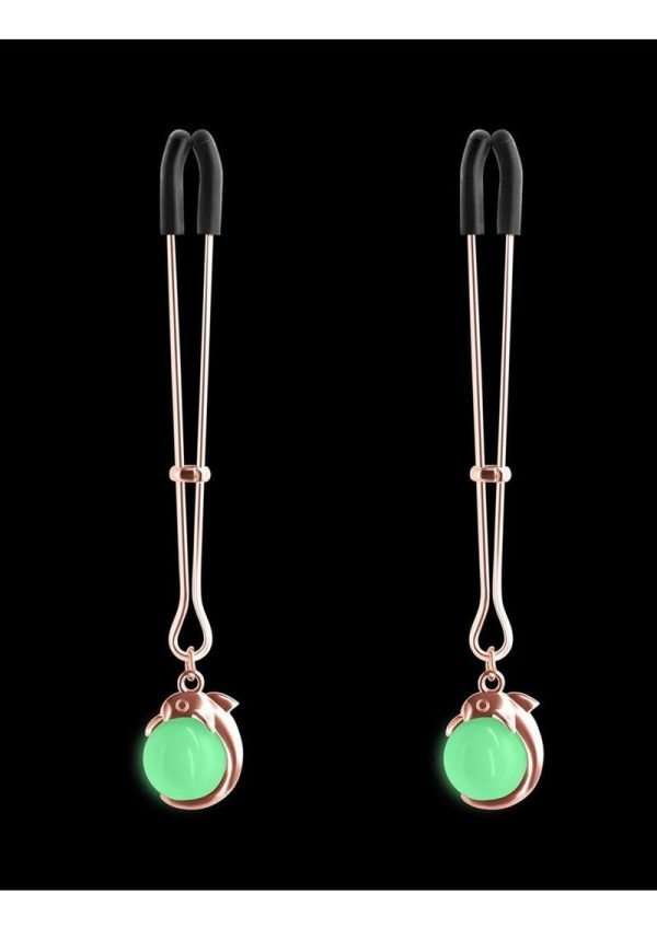 Bound Nipple Clamps G1 Iron Glow in the Dark - Rose Gold