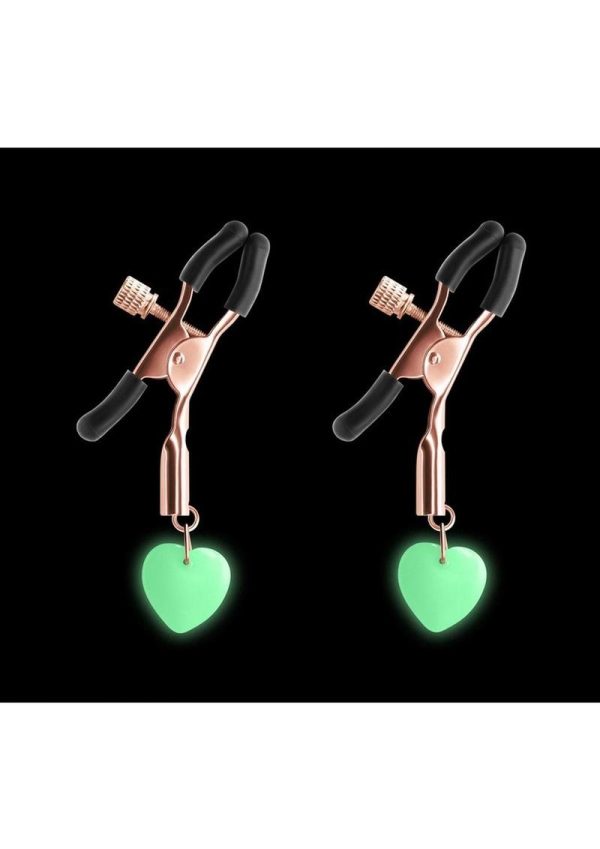 Bound Nipple Clamps G3 Iron Glow in the Dark - Rose Gold