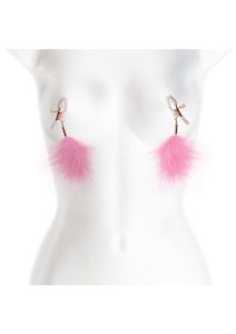Bound Nipple Clamps F1 - Rose Gold/Pink