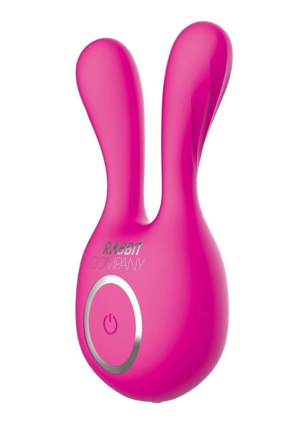 The Rabbit Company The Ears Plus Rabbit Rechargeable Silicone Stimulator - Hot Pink