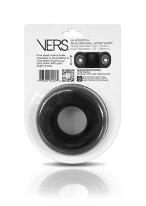 Vers Liquid Silicone Ball Stretcher Steel Motion Balls  - Black