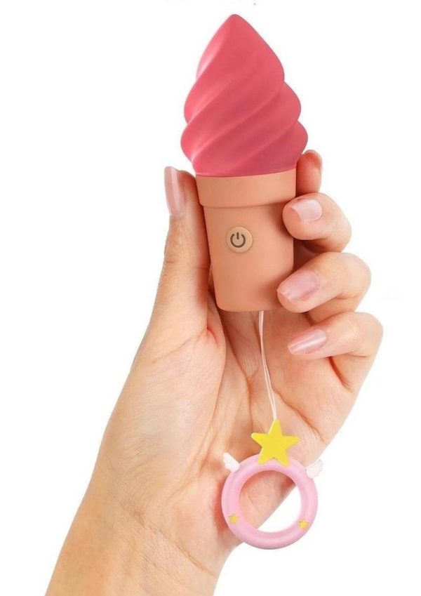 Cand`Ice Rechargeable Silicone Clitoral Stimulator - Raspberry Jolly