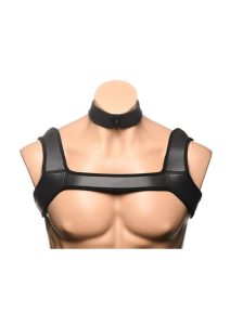 Collar with Leash and Arm Bands - Black