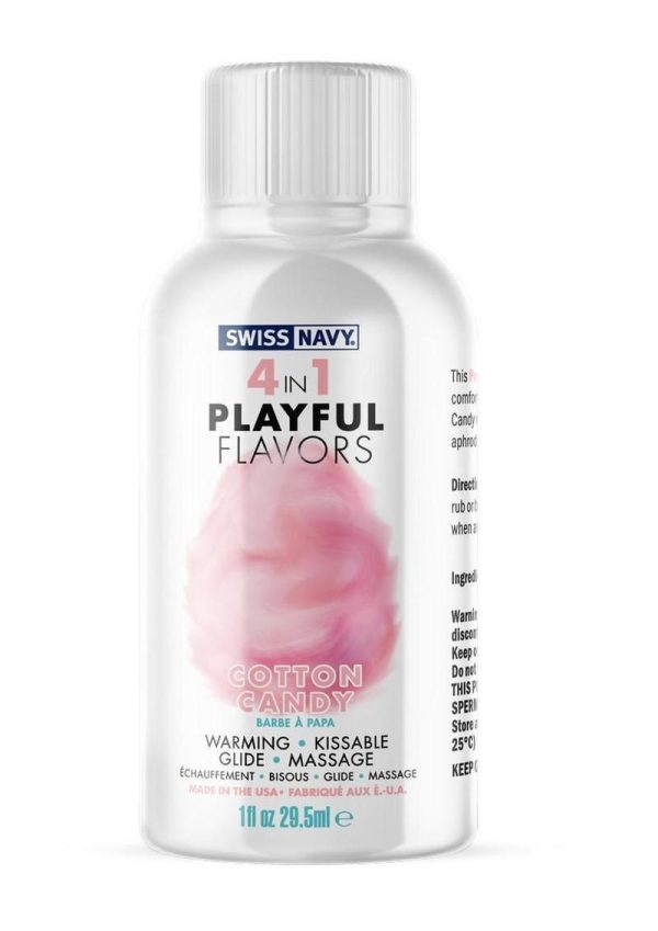Swiss Navy 4 In 1 Flavored Lubricant 1oz - Cotton Candy