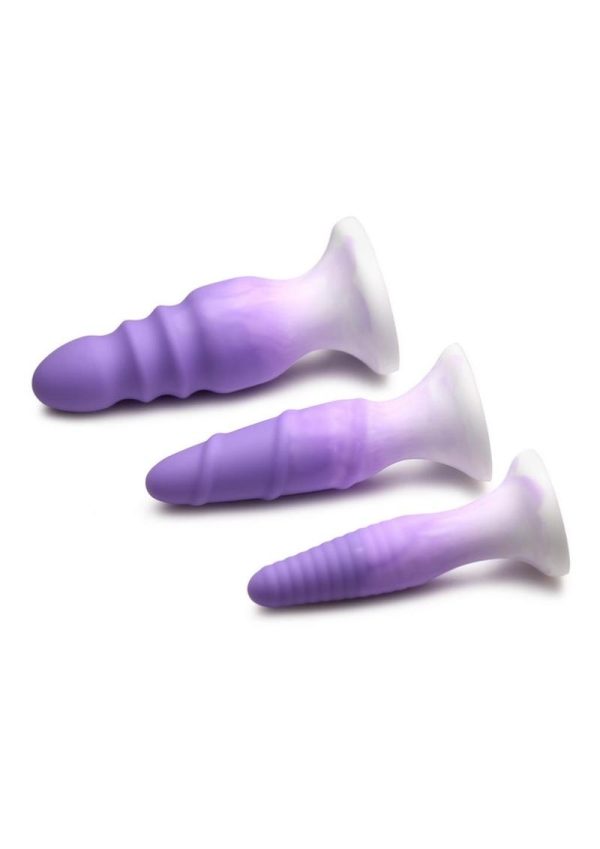 Simply Sweet Silicone Butt Plug Set - Purple
