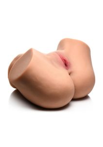 Mistress Vibrating and Squeezing Pussy and Ass Masturbator with Remote Control - Vanilla