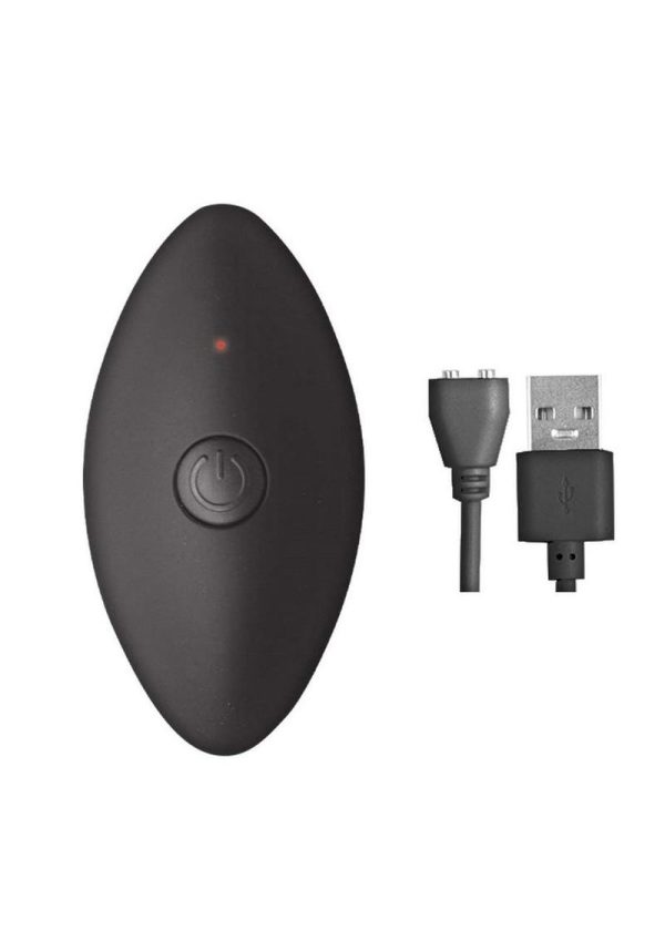 Ass-Sation Rechargeable Vibrating Metal Anal Lover with Remote Control - Black