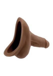 Gender X TPE Stand to Pee Hollow Dong - Chocolate