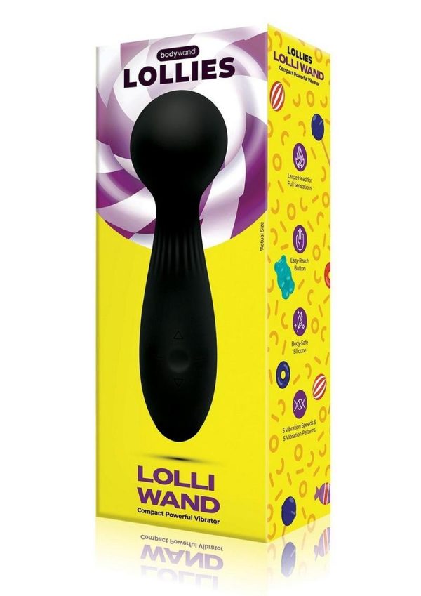 Bodywand Lollies Rechargeable Silicone Vibrator - Black