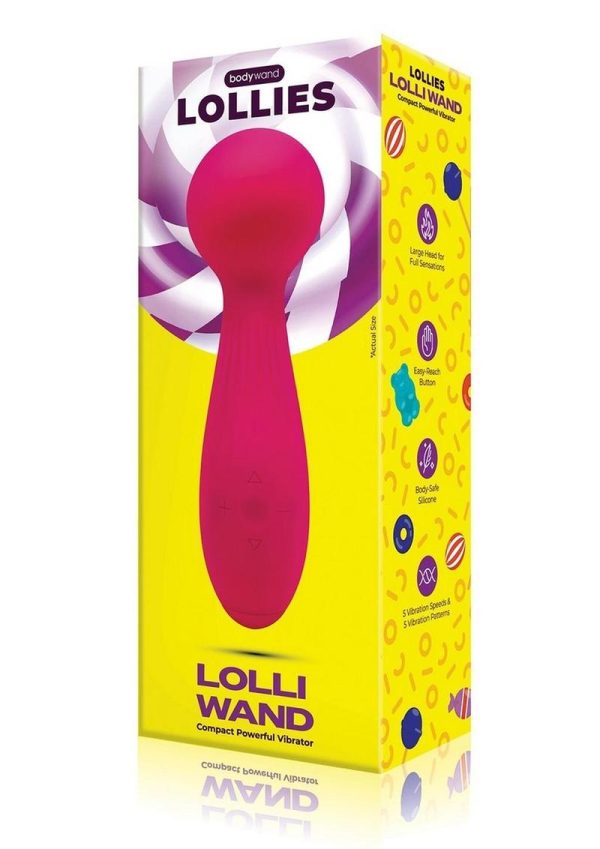 Bodywand Lollies Rechargeable Silicone Vibrator - Hot Pink