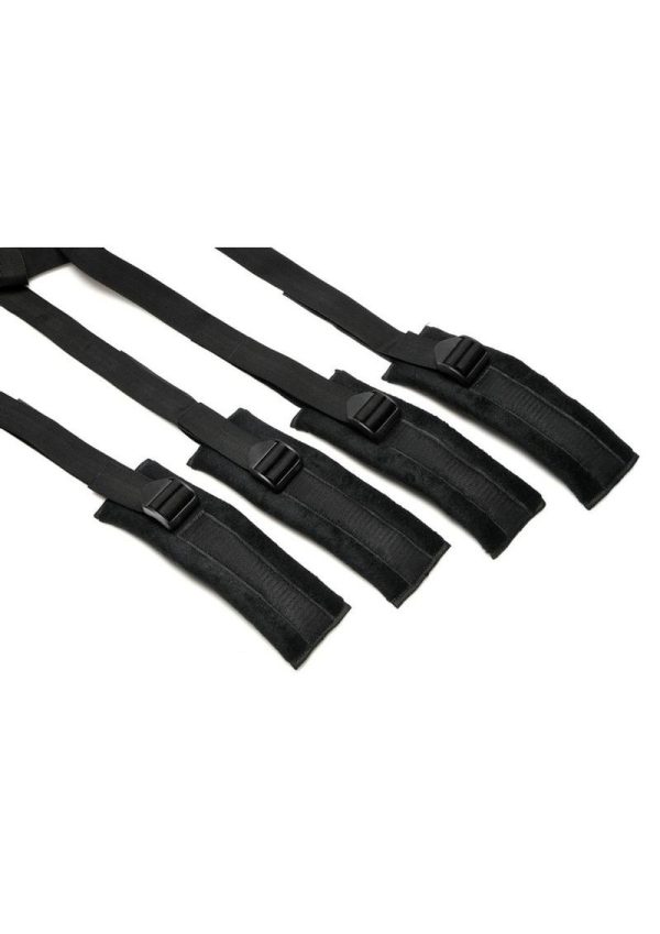 Bedroom Bliss Lover`s Bed Restraint System - Black
