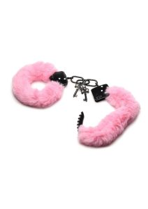 Master Series Cuffed in Fur Furry Handcuffs - Pink