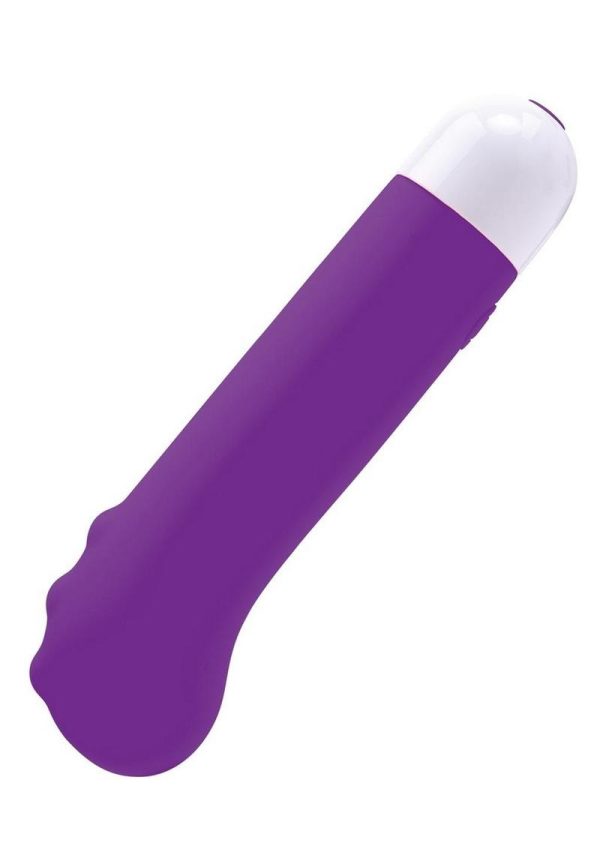 Bodywand Dotted Mini G Rechargeable Silicone Vibrator - Neon Purple